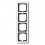 Рамка ABB Solo 4 поста белый (1724-84)