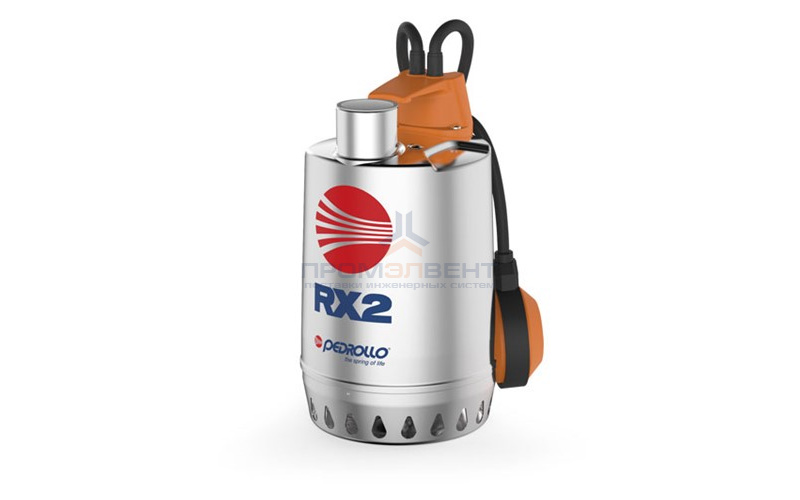 Насос дренажный Pedrollo RX 1 - 0,25 кВт (3x400 В, Qmax 160 л/мин, Hmax 6,5 м, кабель 5 м)