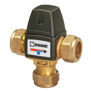 Клапан термостатический смесительный ESBE VTA323 - CPF 15 мм (компрессионное подключение, Tmax. 95°C, точка переключения 35-60°C)
