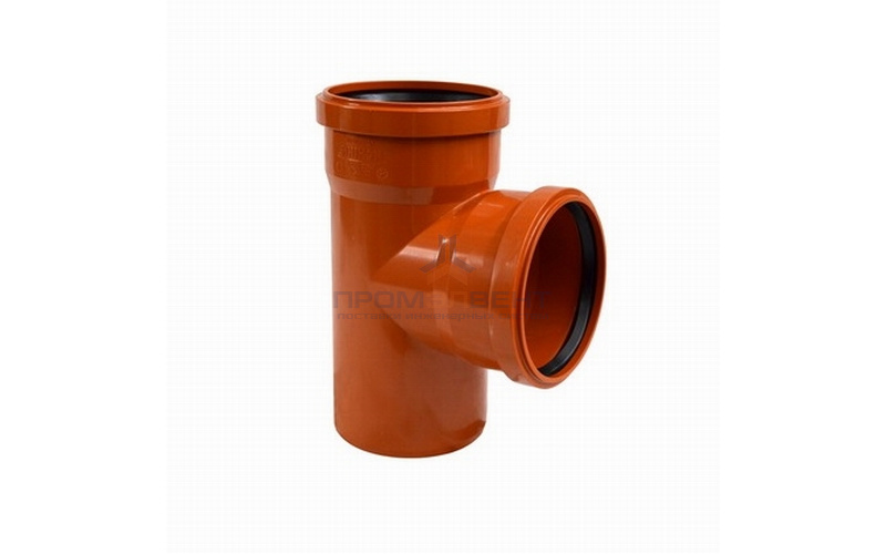 Тройник 87° для наружной канализации СИНИКОН НПВХ - 200