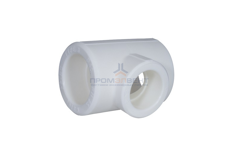 Тройник переходной KALDE - 40 x 20 x 40 (для полипропиленовых труб под пайку, цвет белый)