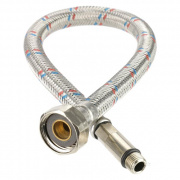 Подводка под смеситель гибкая Industrias Mateu (Штуцер/Гайка) - М10-1-35 x 1/2" (длина 400 мм)