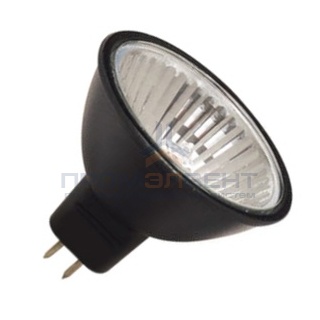 Лампа галогенная Foton MR16 HR51 BL 50W 12V GU5.3 отражатель black/черный