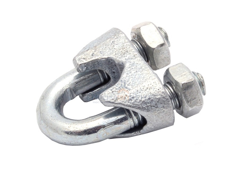 Зажим стальной 12мм DIN741 для троса оцинкованный